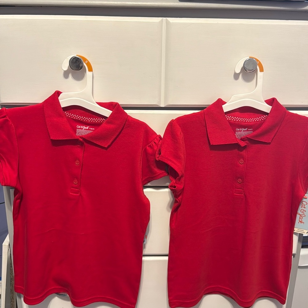 Cat & Jack Red School Shirts